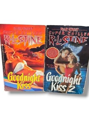 Goodnight Kiss Books 1 & 2 - R.L. Stine Fear Street Super Chiller Complete Set